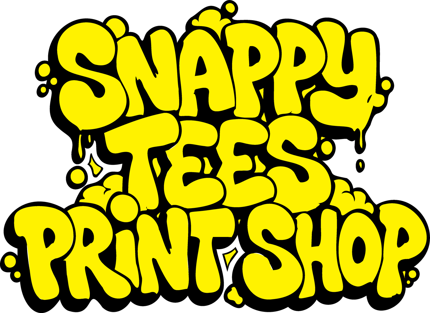 Print Shop Tee w/ Socials Media Handles