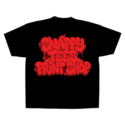 Print Shop Tee w/ Socials Media Handles