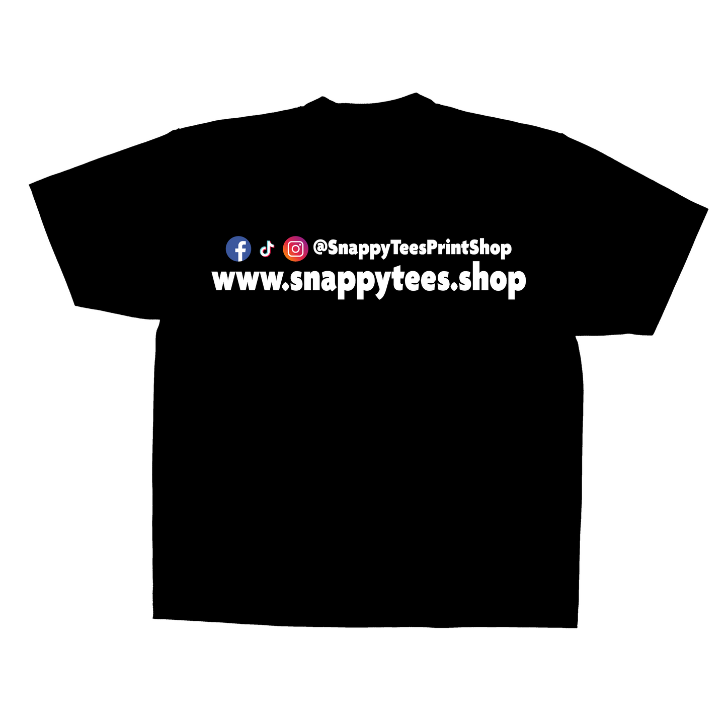 Print Shop Tee w/ Socials Media Handles
