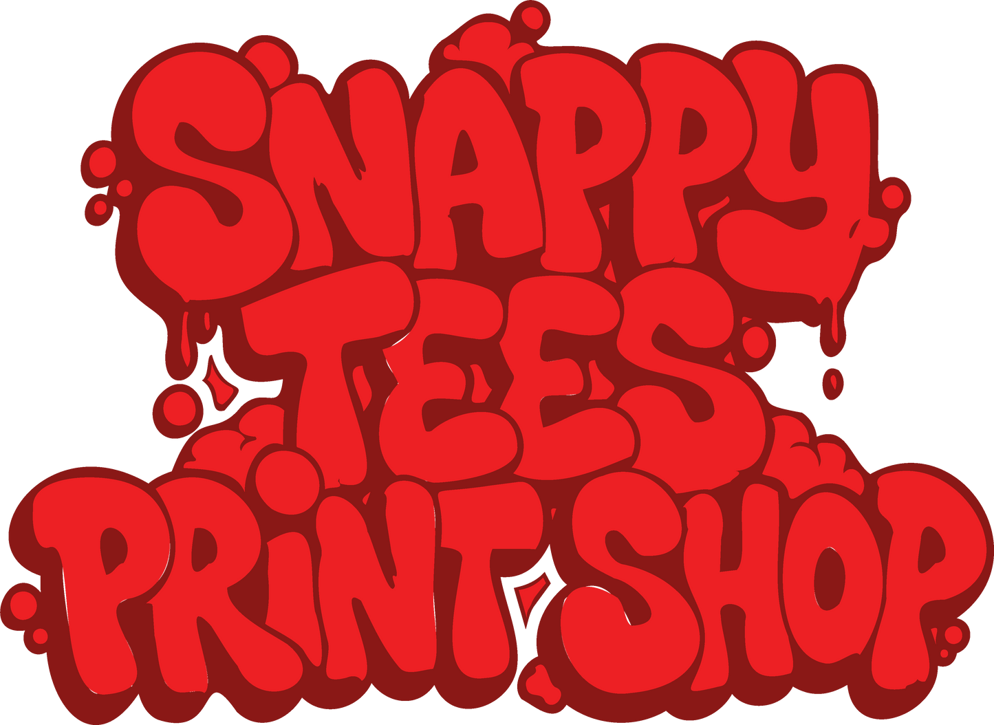Print Shop Tee w/ Socials Media Handles