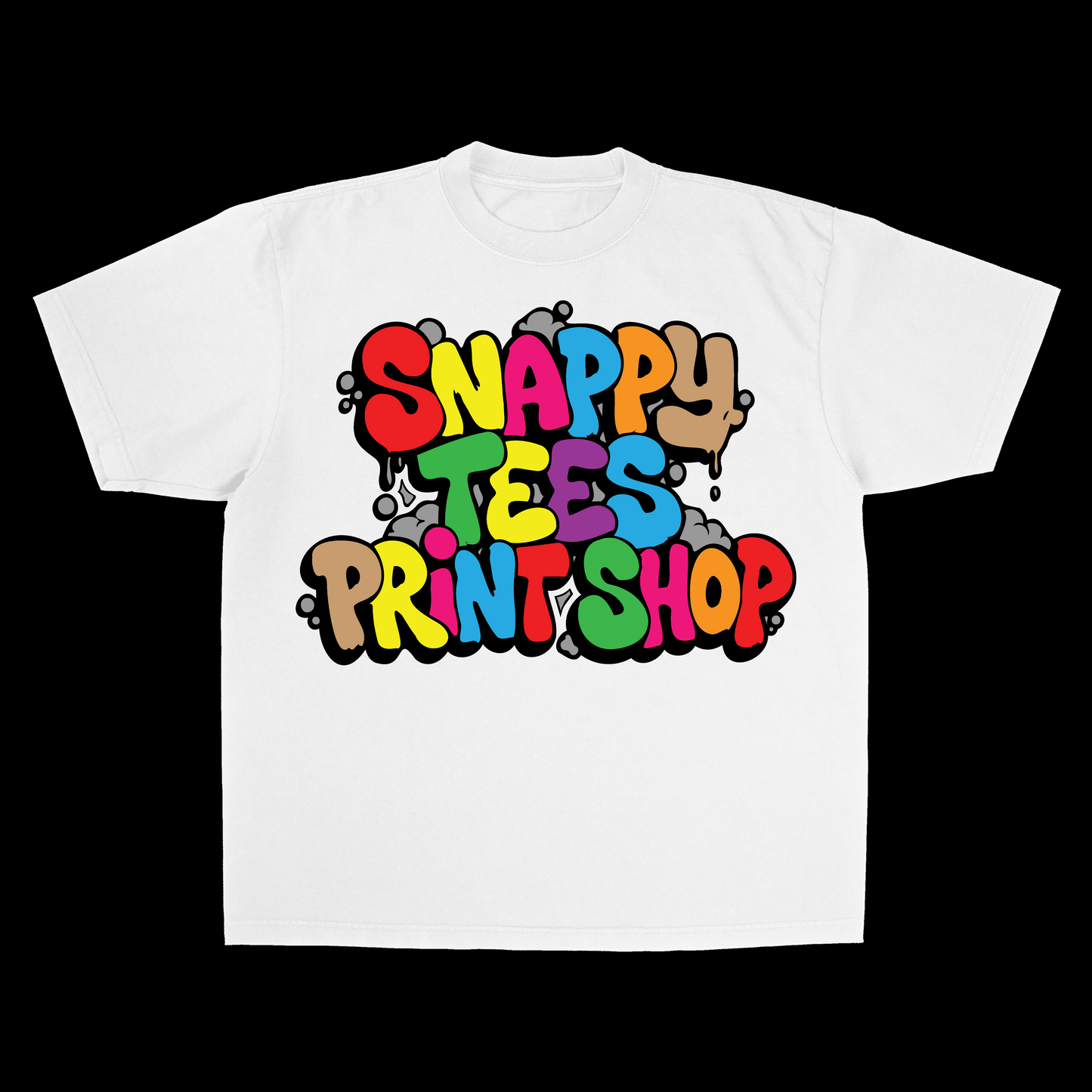 Print Shop Tee w/ Socials Media Handles