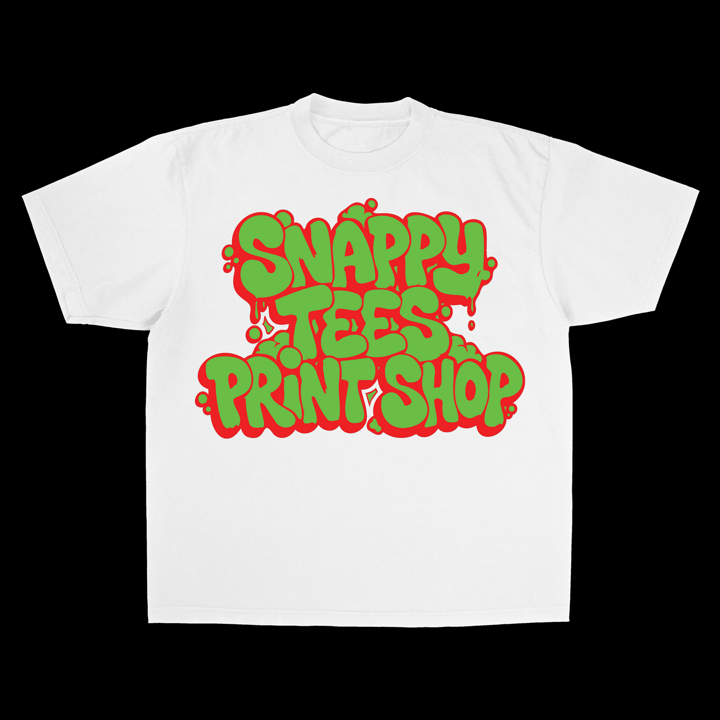 Print Shop Tee w/ Socials Media Handles