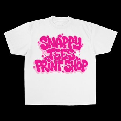 Print Shop Tee w/ Socials Media Handles