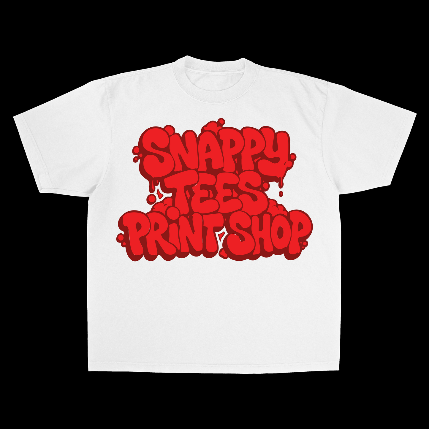 Print Shop Tee w/ Socials Media Handles