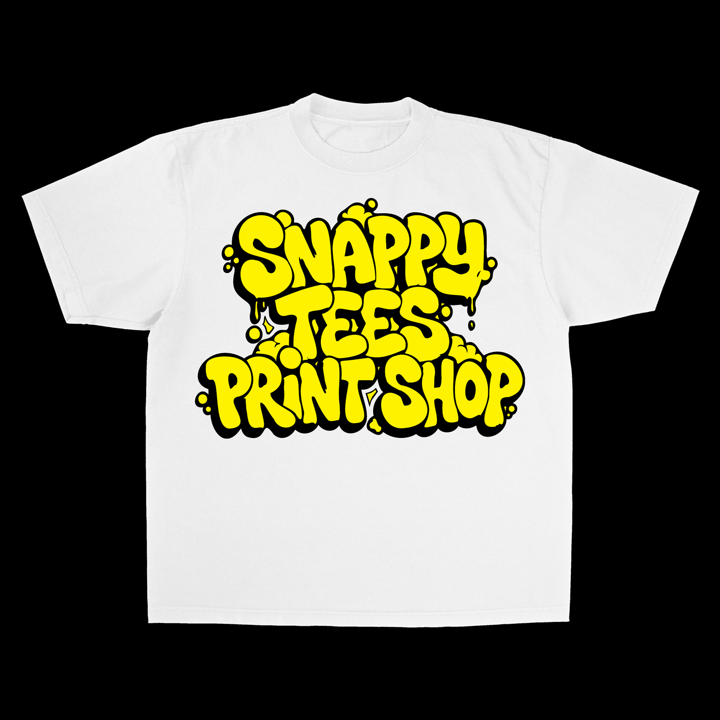 Print Shop Tee w/ Socials Media Handles